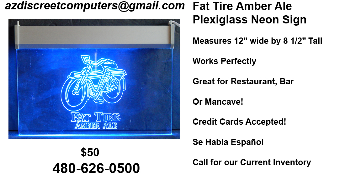 Fat Tire Neon Sign